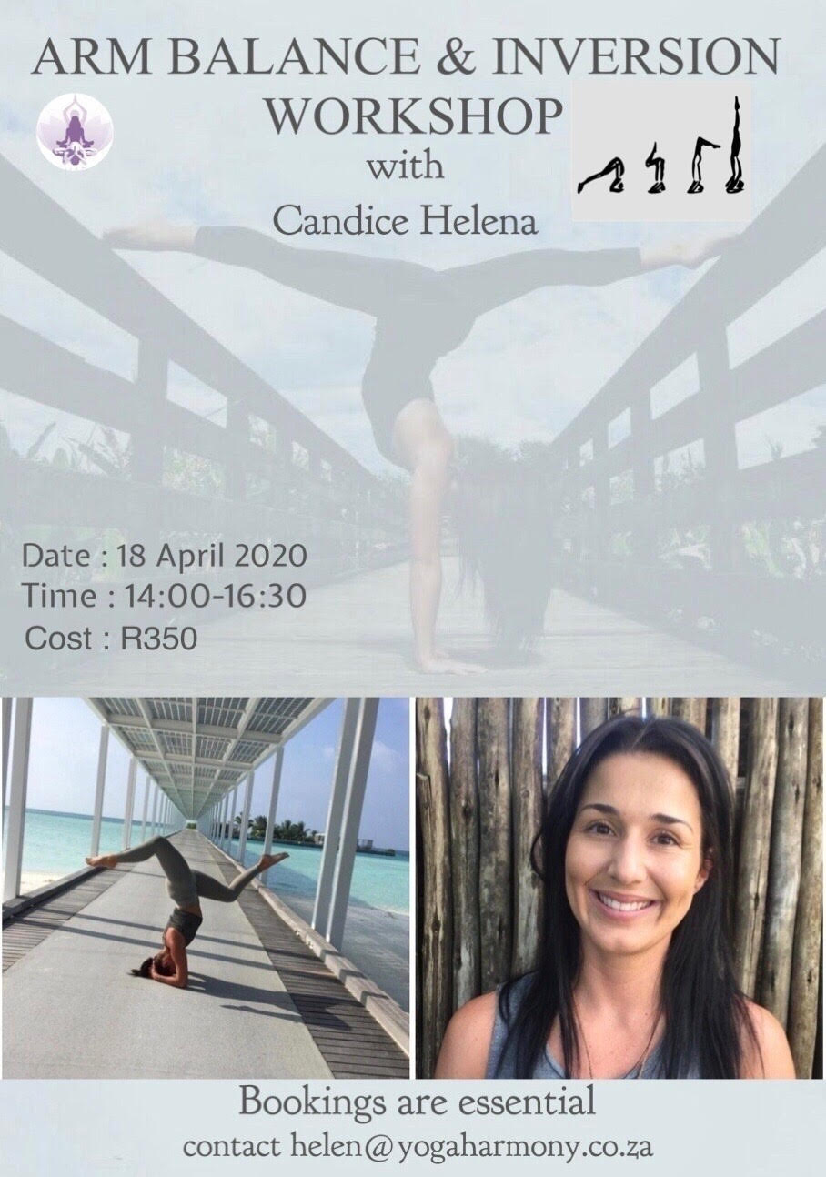 arm balance and inversion workshop with candice helena
